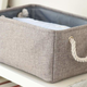 TheWarmHome Storage Basket With Rope Handles